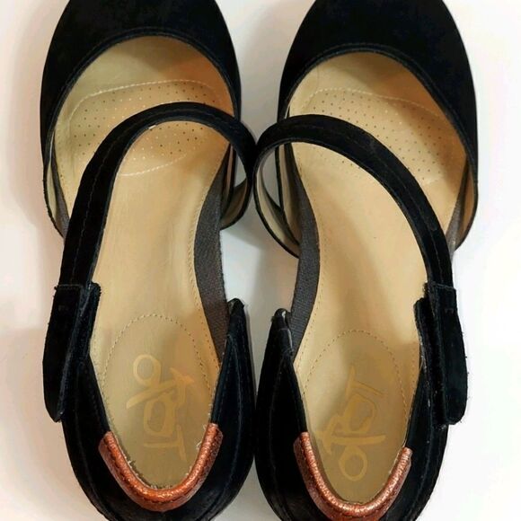 OTBT Pacific City Flat Black Nubuck MaryJane Sz 9 (8.5) - Picture 10 of 12